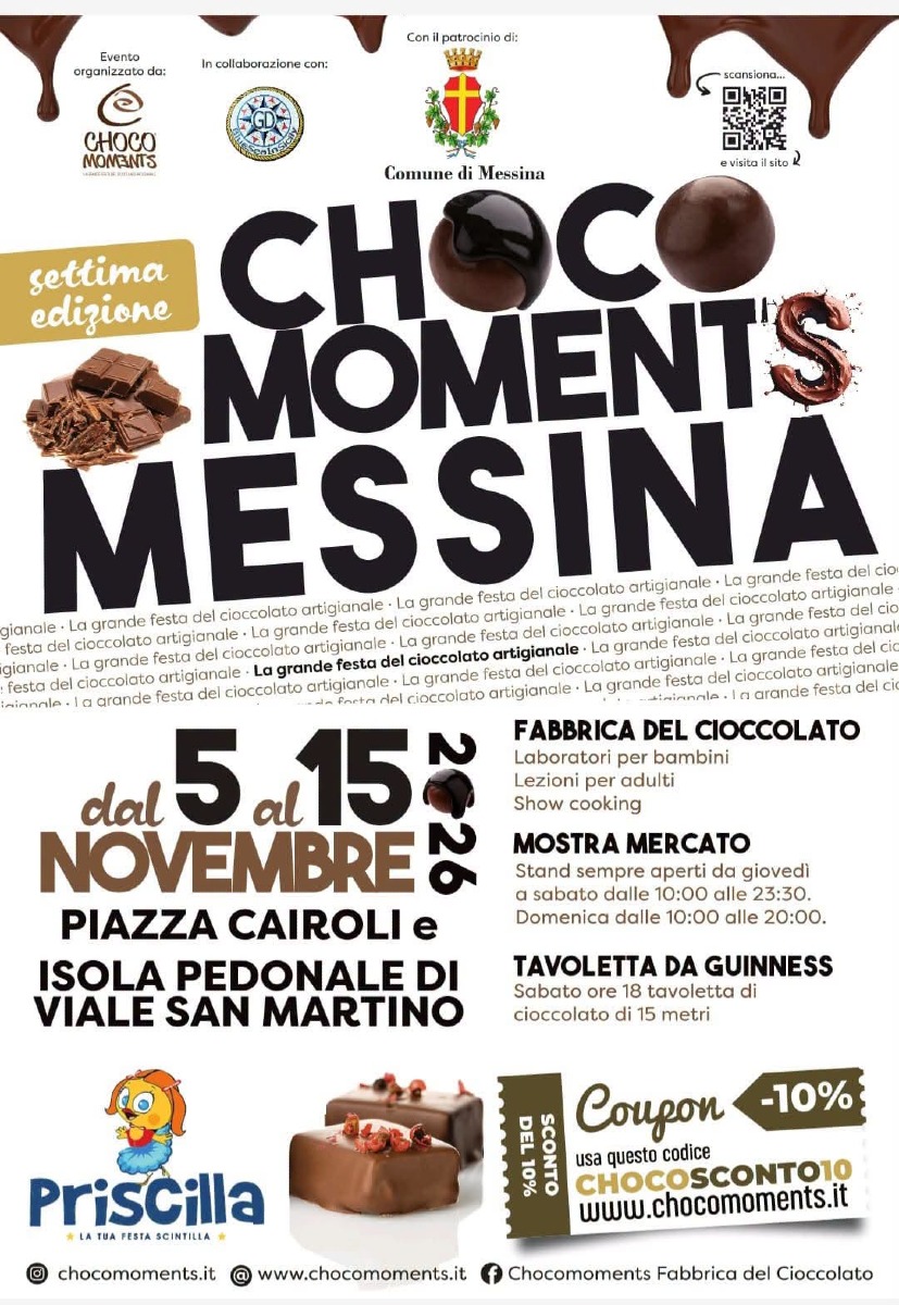Locandina Choco Moments a Messina