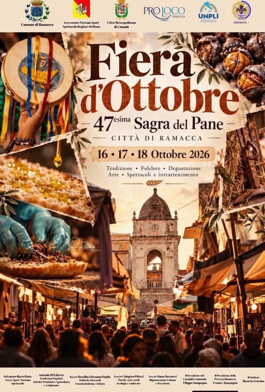 Locandina Fiera d'Ottobre a Ramacca 2026