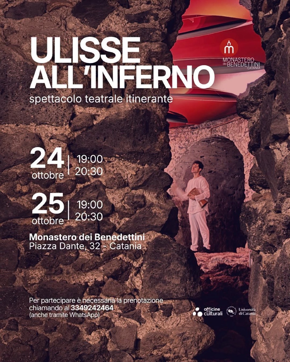 Locandina "Ulisse all'Inferno" a Catania 2026